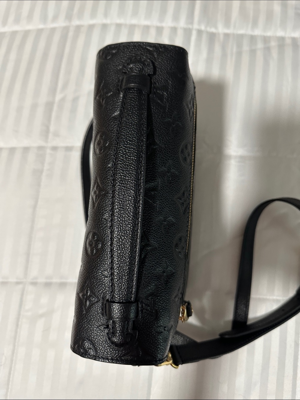 Louis Vuitton Black Monogram Empreinte Shoulder Pochette Metis Noir - Picture 5 of 17